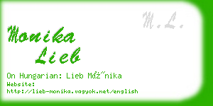 monika lieb business card